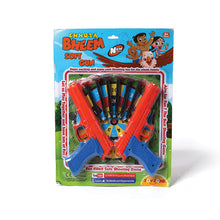 Load image into Gallery viewer, Chhota Bheem Softgun | Dart Gun | Safe &amp; Long Range | Role Play Gun | Dart Shooter | Target Shooting Gun | For Kids 5+ Years
