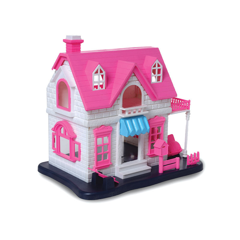 Chimi Doll House | Girls Role Playset | Pretend Play | Doll House with Furniture | Dollhouse Accessories | Imaginative Play | Playhouse | For Kids Age 3+ years