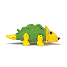 Load image into Gallery viewer, Triceratops Dinosaur Pull Along | Interactive pull toy | Toy for walking babies Toddler | Movement toy | Early learning Pull toy | Toddler activity toy | For age 12+ Months
