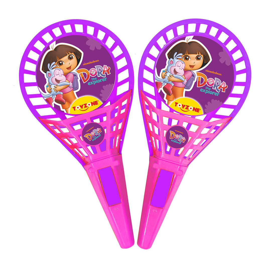 Dora POP Catch Set Half cut | Launch and catch game | Catch ball set | Handheld launchers | Active play toy | Ball launcher toy | Pop trigger | ball launcher set | For age 3+ years
