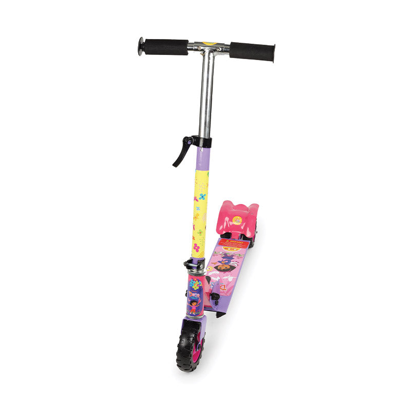 Dora Scooter Square | Kids Scooter | Adjustable & Foldable Scooter | Skateboard Scooter | Rear Brake Scooter for kids | For Kids age 5+ years
