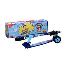 Load image into Gallery viewer, Doraemon Scooter Oval | Kids Scooter | Adjustable &amp; Foldable Scooter | Skateboard Scooter | Rear Brake Scooter for kids | Foldable Kids Scooter | For Kids age 5+ years
