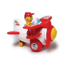 Load image into Gallery viewer, Fighter Plane Pull Along | Interactive pull toy | Toy for walking babies Toddler | Movement toy | Early learning Pull toy | Toddler activity toy | For age 12+ Months

