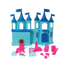 Load image into Gallery viewer, Frozen Doll House | Girls Role Playset | Pretend Play | Doll House with Furniture | Dollhouse Accessories | Imaginative Play | Playhouse | For Kids Age 3+ years
