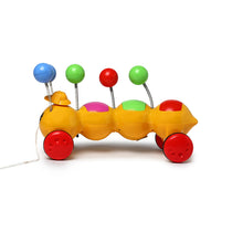 Load image into Gallery viewer, Happy Caterpillar Pull Along | Interactive pull toy | Toy for walking babies Toddler | Movement toy | Early learning Pull toy | Toddler activity toy | For age 12+ Months
