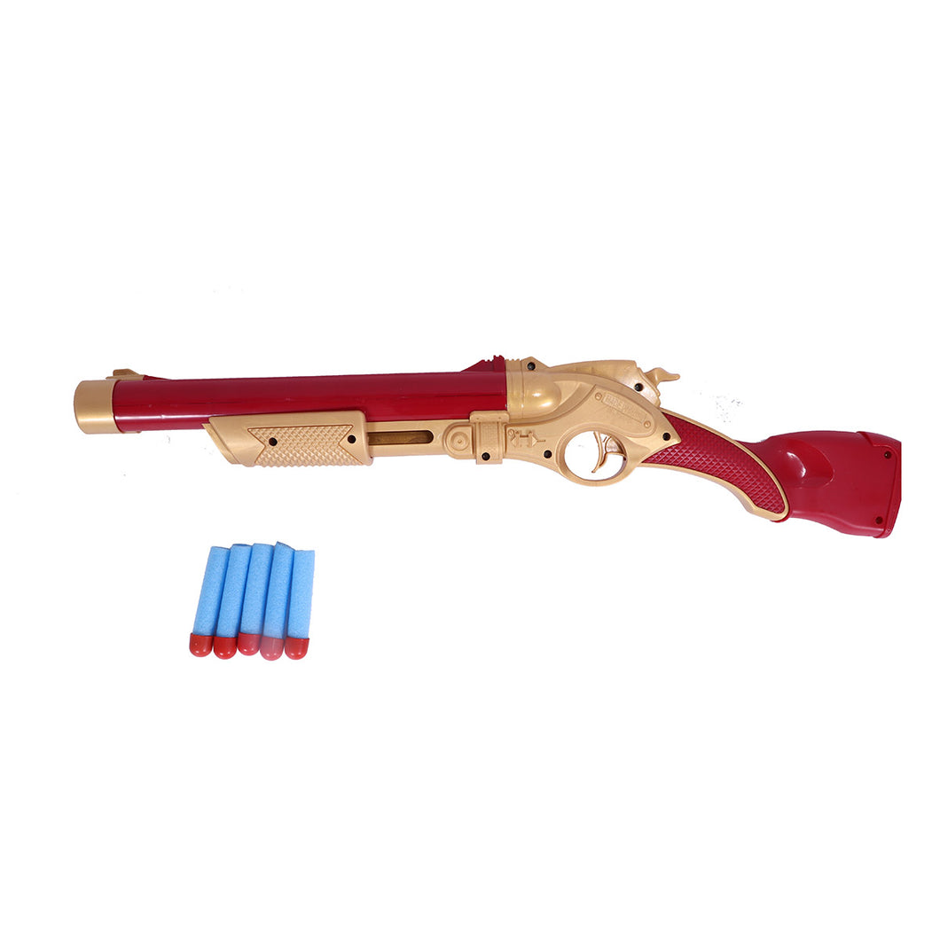 Ironman Double Barrel Shotgun | Foam Blaster Gun | Safe & Long Range | Lock & Load Pump Action | Toy Shotgun | Dart Shooter | Target Shooting Gun | For Kids, Teens, Adults