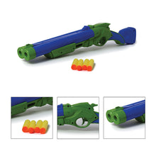 Load image into Gallery viewer, Ninja Turtle Double Barrel Shotgun | Foam Blaster Gun | Safe &amp; Long Range | Lock &amp; Load Pump Action | Toy Shotgun | Dart Shooter | Target Shooting Gun | For Kids, Teens, Adults
