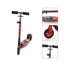 Load image into Gallery viewer, Spiderman Scooter Oval | Kids Scooter | Adjustable &amp; Foldable Scooter | Skateboard Scooter | Rear Brake Scooter for kids | Foldable Kids Scooter | For Kids age 5+ years
