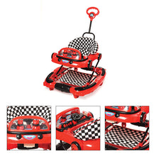 Load image into Gallery viewer, Sports Car Baby Walker with Rocker | Foldable baby walker | Parental handle | Easy to control | Rotatable wheel | First steps walker | Baby walking support | Adjustable height | Non-slip | Durable baby walker | For Toddlers
