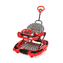 Load image into Gallery viewer, Sports Car Baby Walker with Rocker | Foldable baby walker | Parental handle | Easy to control | Rotatable wheel | First steps walker | Baby walking support | Adjustable height | Non-slip | Durable baby walker | For Toddlers

