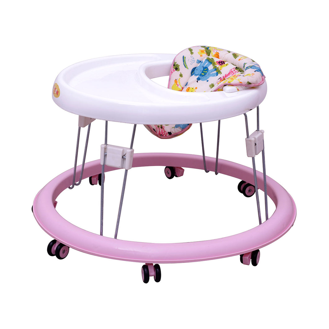 Round Walker | Foldable baby walker | Rotatable wheel | First steps walker | Baby walking support | Adjustable height | Non-slip | Durable baby walker | For Toddlers