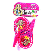 Load image into Gallery viewer, Barbie POP Catch Set Half cut | Launch and catch game | Catch ball set | Handheld launchers | Active play toy | Ball launcher toy | Pop trigger | ball launcher set | For age 3+ years

