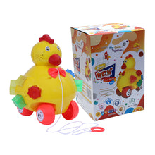 Load image into Gallery viewer, Hen Pull Along | Interactive pull toy | Toy for walking babies Toddler | Movement toy | Early learning Pull toy | Toddler activity toy | For age 12+ Months
