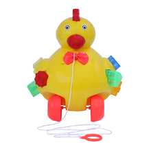 Load image into Gallery viewer, Hen Pull Along | Interactive pull toy | Toy for walking babies Toddler | Movement toy | Early learning Pull toy | Toddler activity toy | For age 12+ Months
