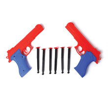 Load image into Gallery viewer, Chhota Bheem Softgun | Dart Gun | Safe &amp; Long Range | Role Play Gun | Dart Shooter | Target Shooting Gun | For Kids 5+ Years
