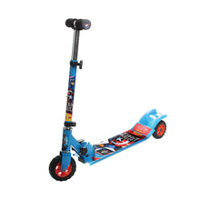 Load image into Gallery viewer, Captain America Scooter Giant | Kids Scooter | Adjustable &amp; Foldable Scooter | Skateboard Scooter | Rear Brake Scooter for kids | Foldable Kids Scooter | For Kids age 5+ years
