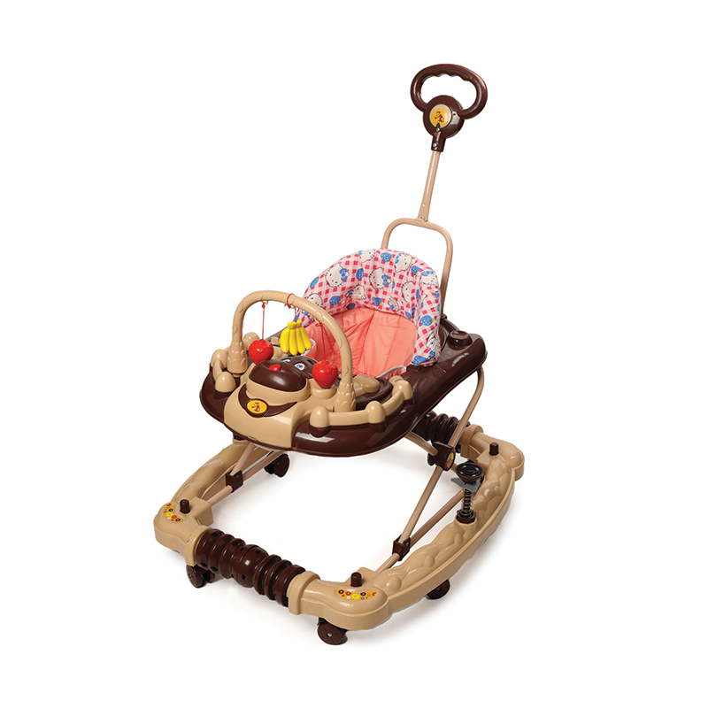 My Kuku Walker with Rocker | Foldable baby walker | Parental handle | Easy to control | Rotatable wheel | First steps walker | Baby walking support | Adjustable height | Non-slip | Durable baby walker | For Toddlers