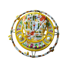 Load image into Gallery viewer, Round Small Walker - Yellow | Foldable baby walker | Rotatable wheel | First steps walker | Baby walking support | Adjustable height | Non-slip | Durable baby walker | For Toddlers
