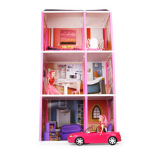Load image into Gallery viewer, Super Star Dream Doll House | Girls Role Playset | Pretend Play | Doll House with Furniture | Dollhouse Accessories | Imaginative Play | Playhouse | For Kids Age 3+ years
